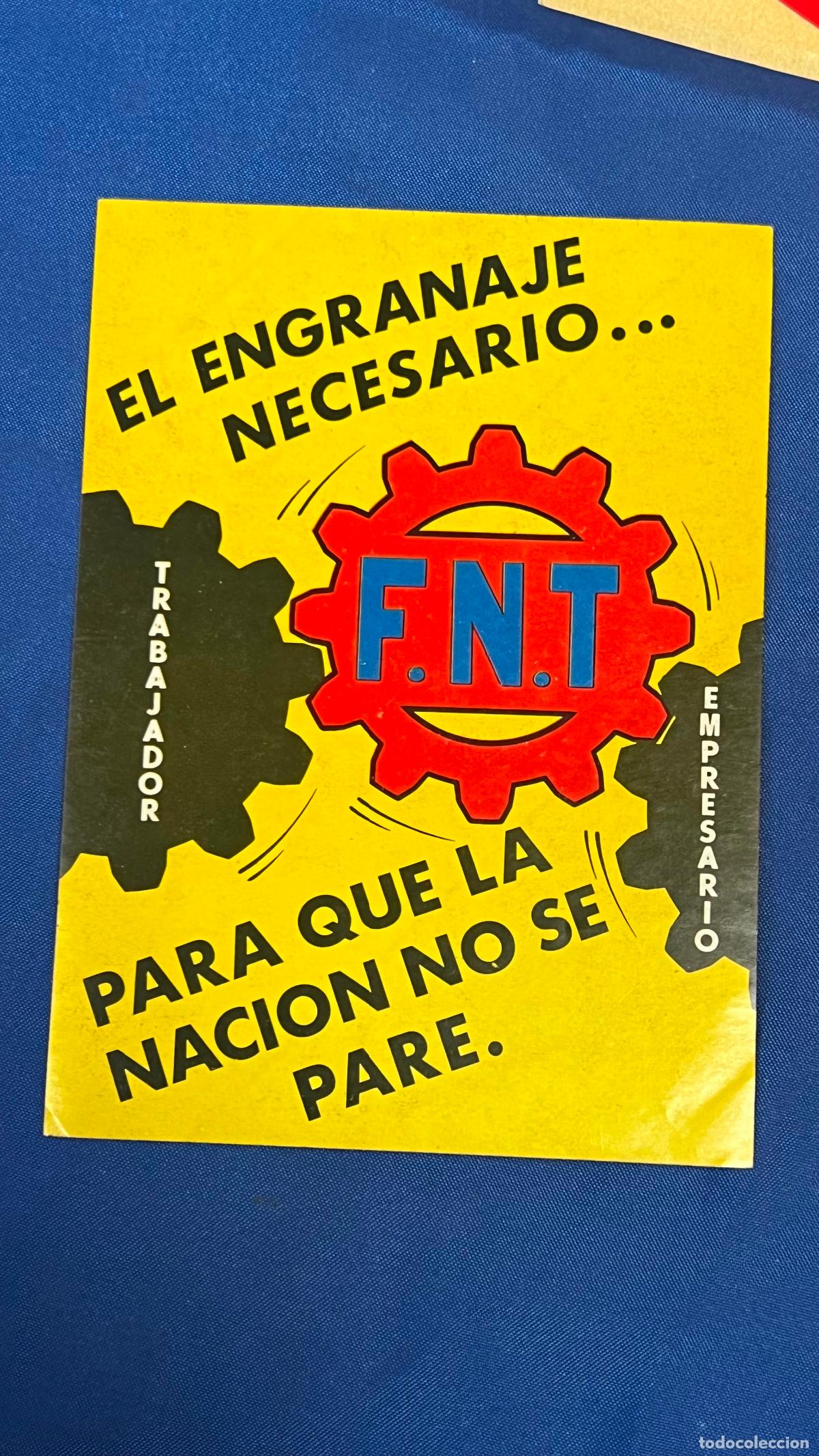 Autocollants de collection: Pegatina politica transicion franco franquismo falange fnt