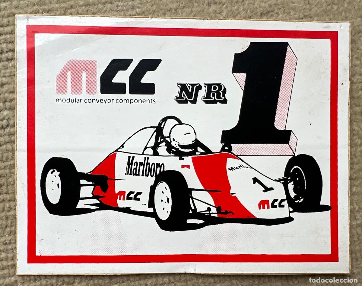 Pegatinas de colecci&oacute;n: Pegatina automovilismo - Equipo Marlboro - MCC (Modular Conveyor Components) - A&ntilde;os 80