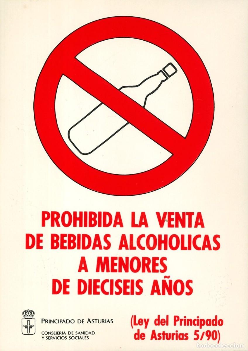 Pegatinas de colecci&oacute;n: PEGATINA - ADHESIVO - AUTONOMIA - ASTURIAS - PROHIBIDA LA VENTA BEBIDAS ALCOHOL A MENORES DE 16 A&Ntilde;OS