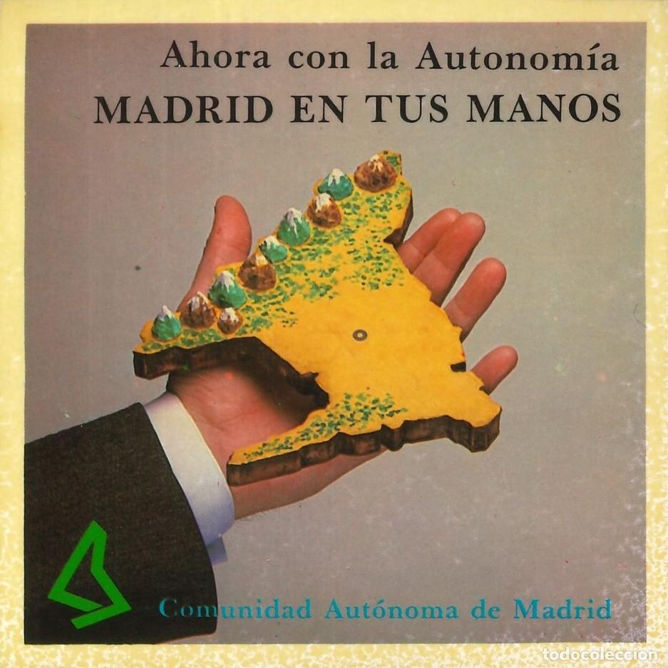 Pegatinas de colecci&oacute;n: PEGATINA - ADHESIVO - AUTONOMIA - MADRID - AHORA CON LA AUTONOMIA MADRID EN TUS MANOS