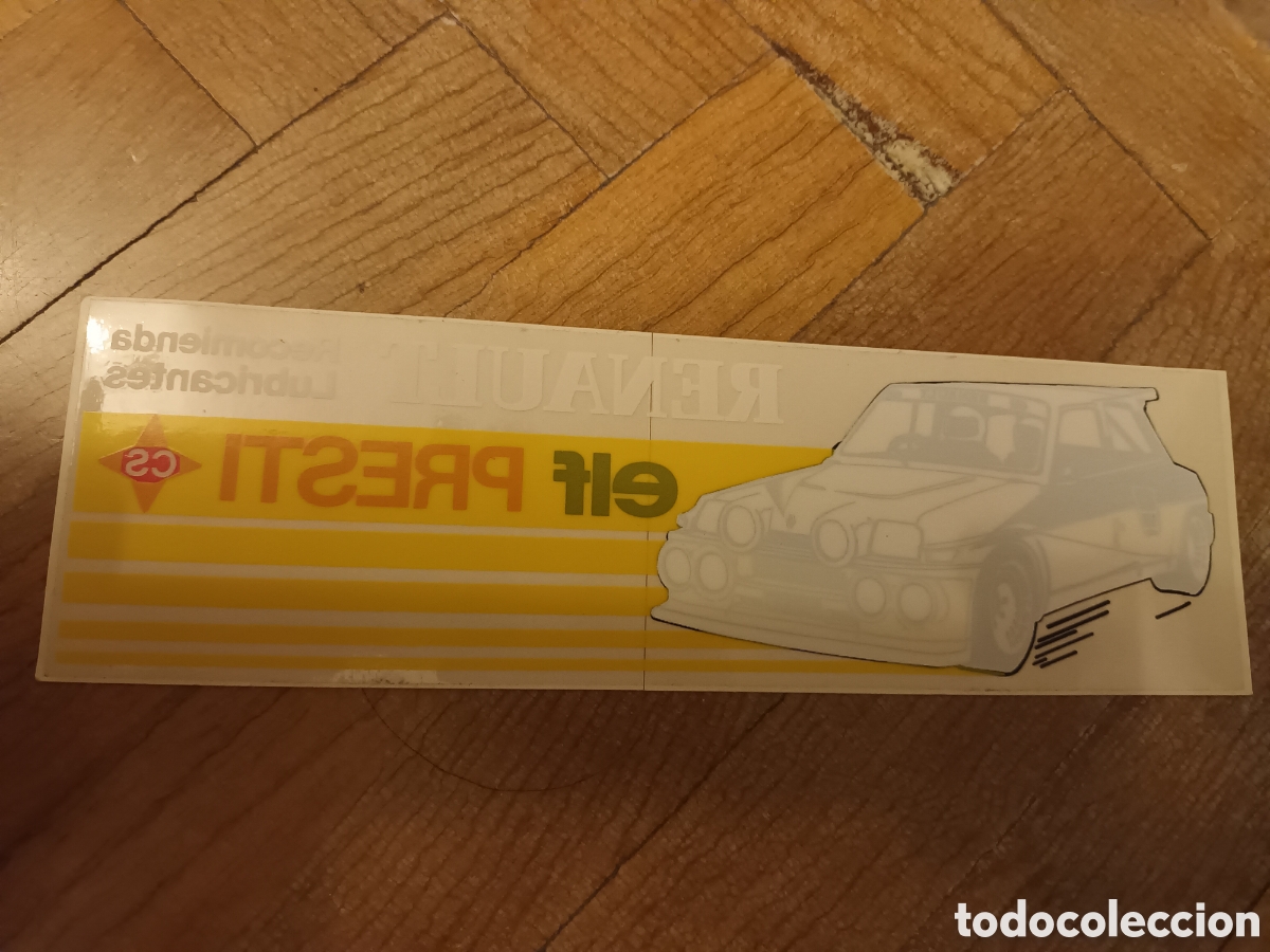 Pegatinas de colecci&oacute;n: RENAULT 5 ELF. A ESTRENAR