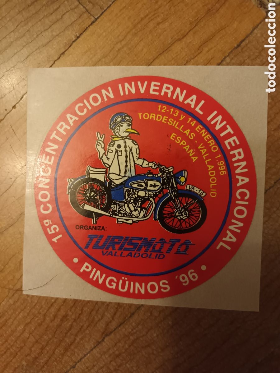 Pegatinas de colecci&oacute;n: PING&Uuml;INOS 95.CONCENTRACION DE MOTOS.