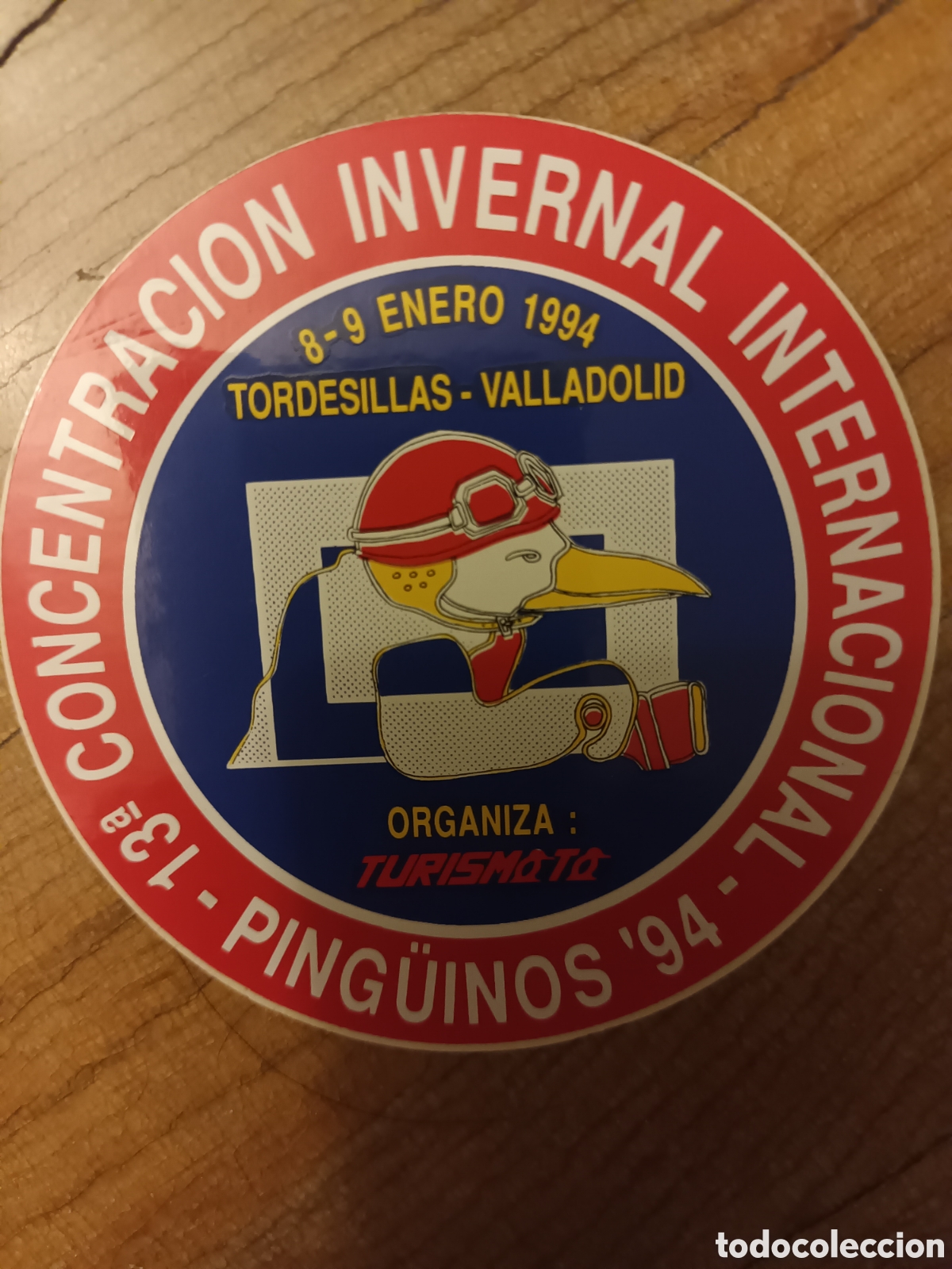 Pegatinas de colecci&oacute;n: PINGUINOS 1994. PEGATINA CONCENTRACI&Oacute;N MOTERA. A ESTRENAR.