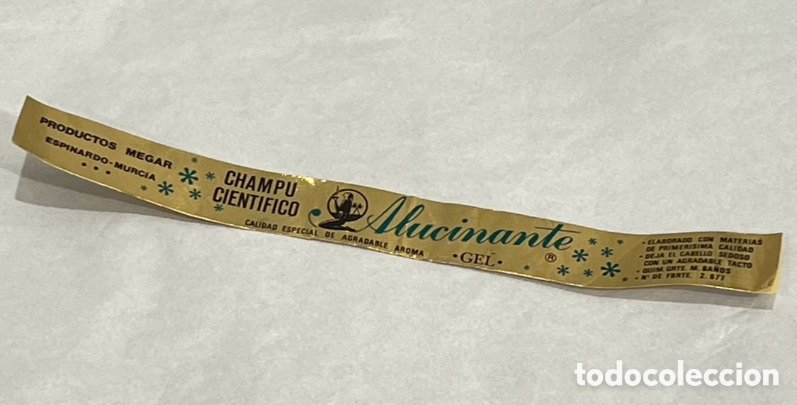 Pegatinas de colecci&oacute;n: Pegatina. Champ&uacute; Cient&iacute;fico. ALUCINANTE. Murcia. A&ntilde;os 80.
