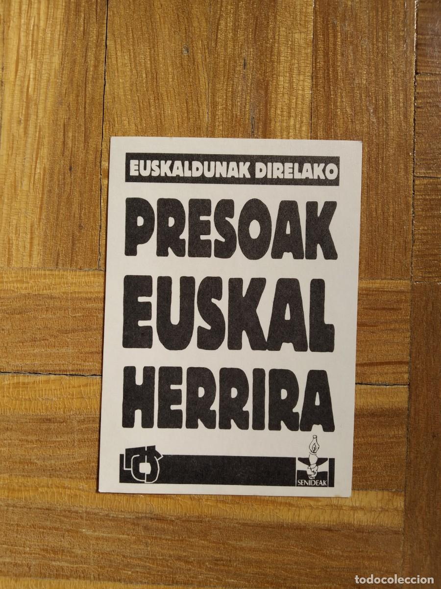 Pegatinas de colecci&oacute;n: PEGATINA POLITICA VASCA PRESOAK EUSKAL HERRIRA EUSKALDUNAK DIRELAKO SIN PEGAR