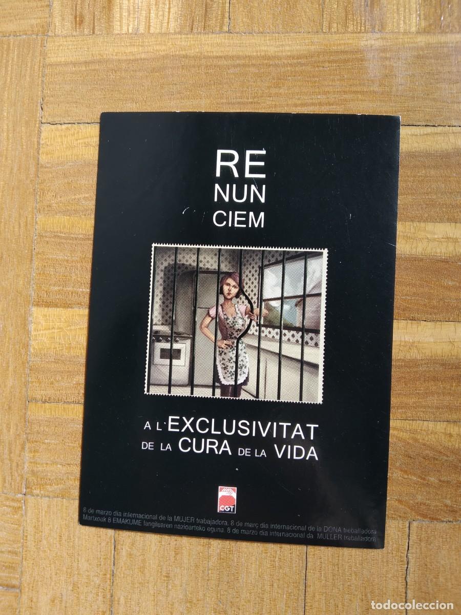 Pegatinas de colecci&oacute;n: PEGATINA POLITICA CGT RENUNCIEM A L`EXCLUSIVITAT DE LA CURA DE LA VIDA SIN PEGAR