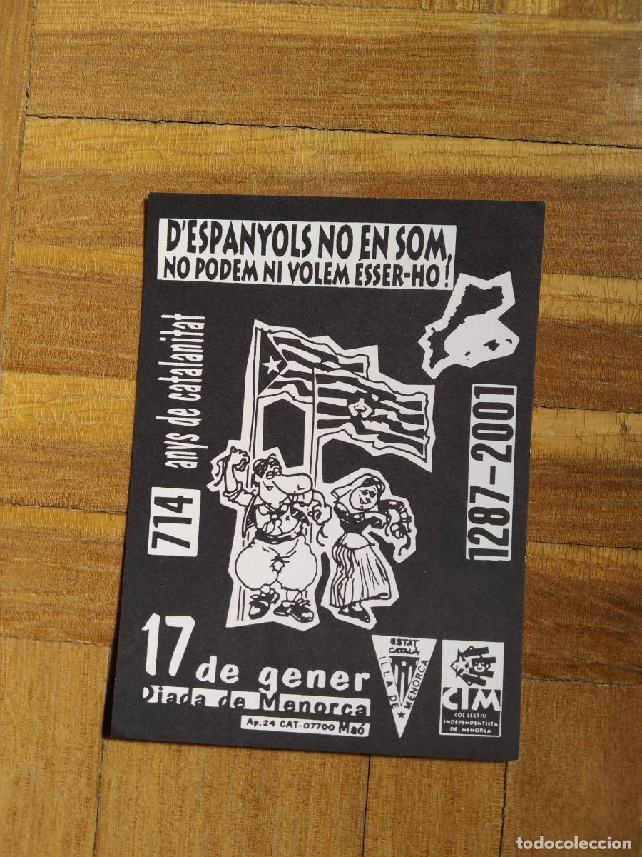 Pegatinas de colecci&oacute;n: PEGATINA POLITICA 17 DE GENER DIADA DE MENORCA D `ESPANYOLS NO EN SOM PO PODEM NI VOLME ESSER HO