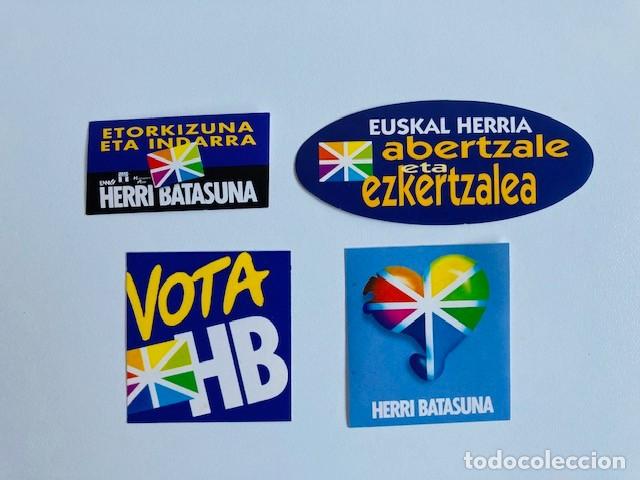 Pegatinas de colecci&oacute;n: 4 PEGATINAS HERRI BATASUNA lote 1