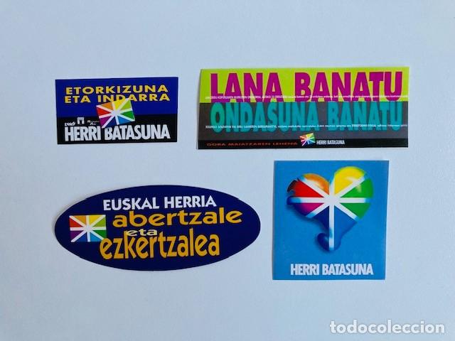 Pegatinas de colecci&oacute;n: 4 PEGATINAS HERRI BATASUNA lote 2