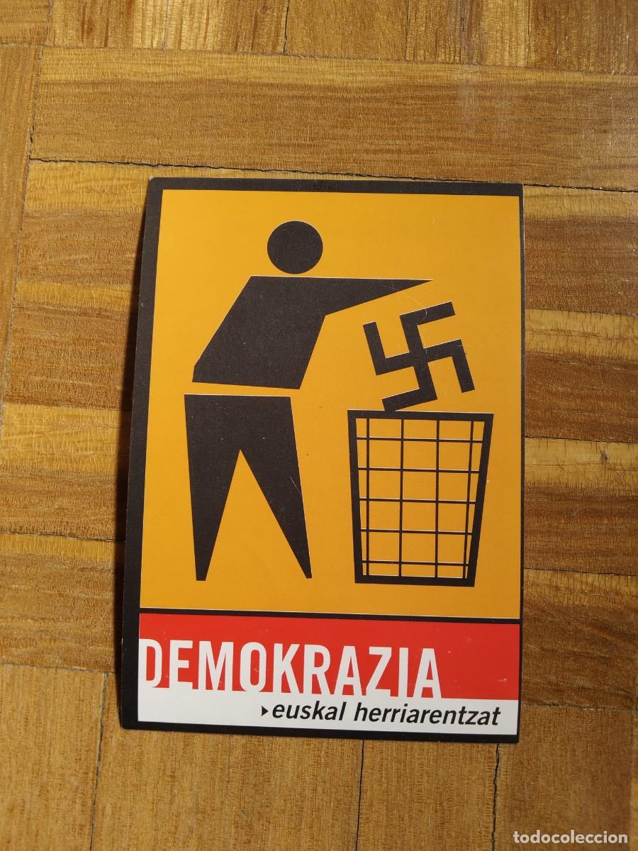 Pegatinas de colecci&oacute;n: PEGATINA POLITICA VASCA PEGATINA DEMOKRAZIA EUSKAL HERRIARENTZAT SIN PEGAR