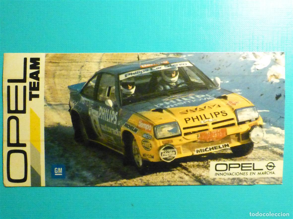 Pegatinas de colecci&oacute;n: Pegatina - Adhesivo Automoci&oacute;n - Rallye - Opel Team - Carreras Coches - GM - 17 x 8 cm.