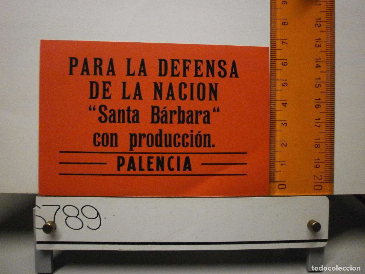 Pegatinas de colecci&oacute;n: pegatina politica para la defensa de la nacion santa barbara con produccion palencia