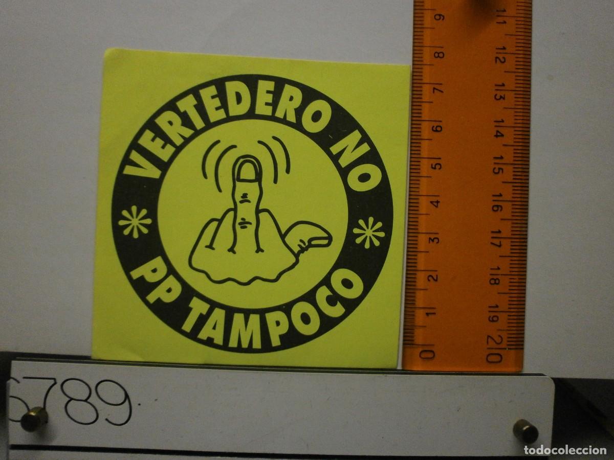 Collection stickers: pegatina politica vertedero no pp tampoco