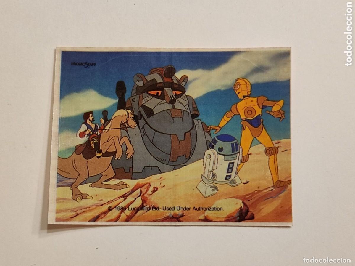 Pegatinas de colecci&oacute;n: pegatina Panrico star wars Droids Ewoks cromo a&ntilde;o 1986