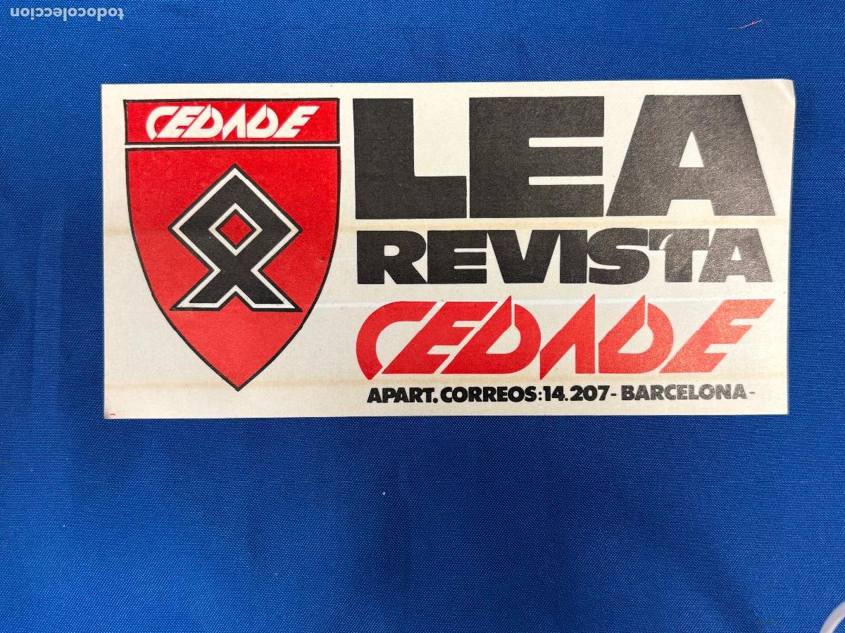 Pegatinas de colecci&oacute;n: PEGATINA POLITICA CEDADE FRANCO