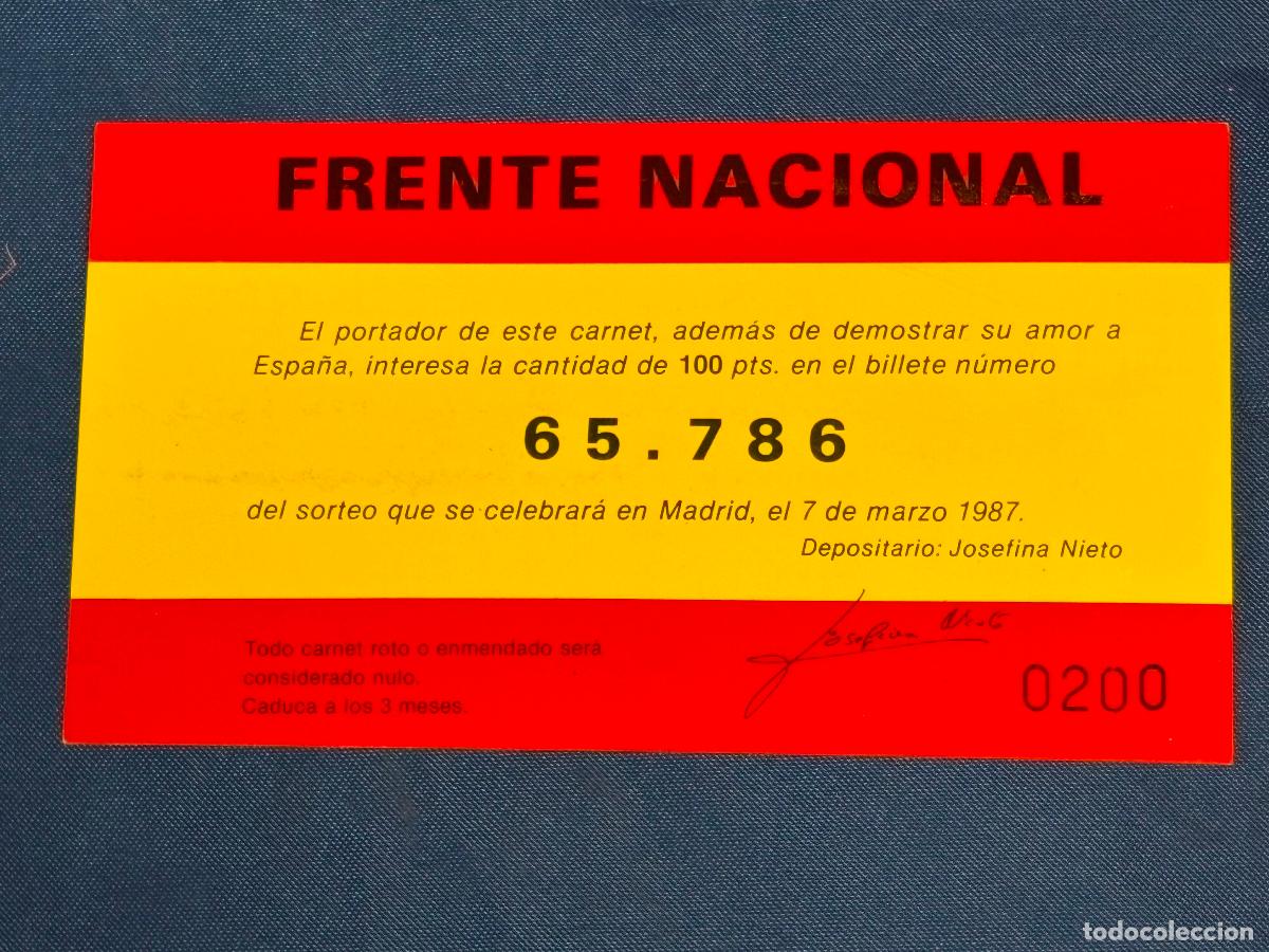 Pegatinas de colecci&oacute;n: PEGATINA POLITICA FRENTE NACIONAL