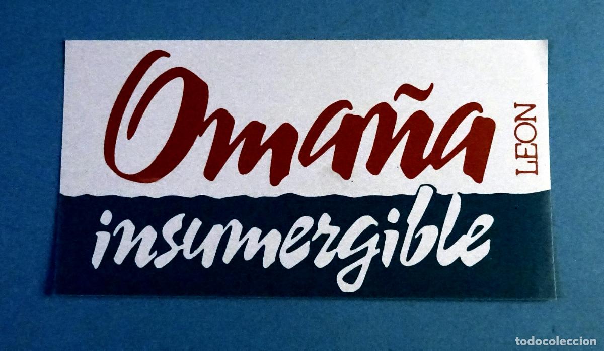 Pegatinas de colecci&oacute;n: PEGATINA OMA&Ntilde;A INSUMERGIBLE. LE&Oacute;N