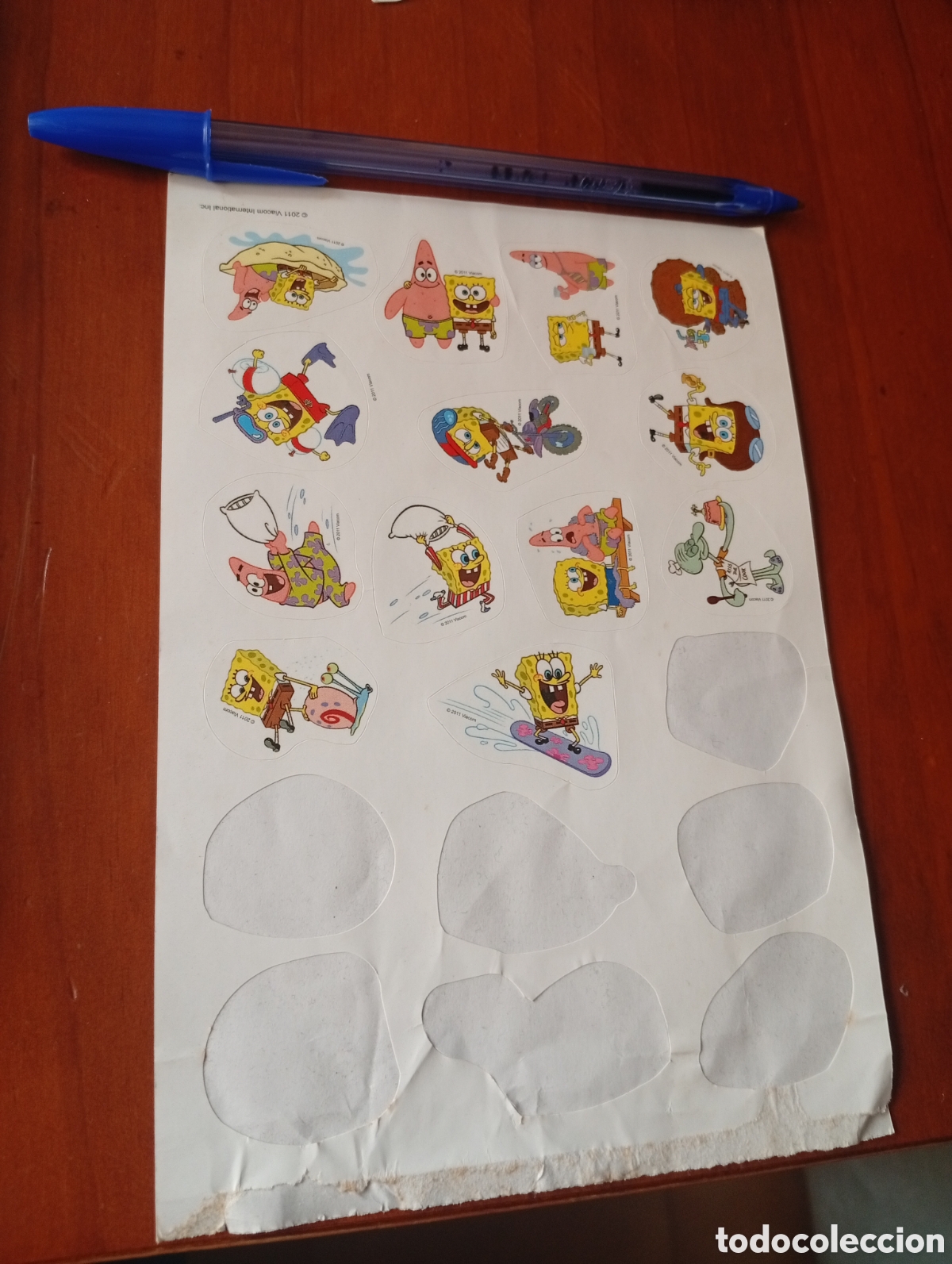 Pegatinas de colecci&oacute;n: PEGATINA PEGATINAS BOB ESPONJA 2011 LAMINA