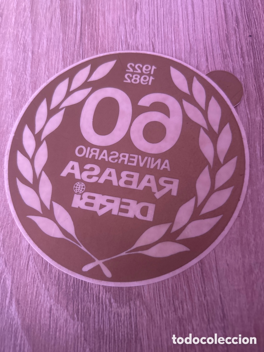 Pegatinas de colecci&oacute;n: Pegatina derbi rabasa 60 aniversario