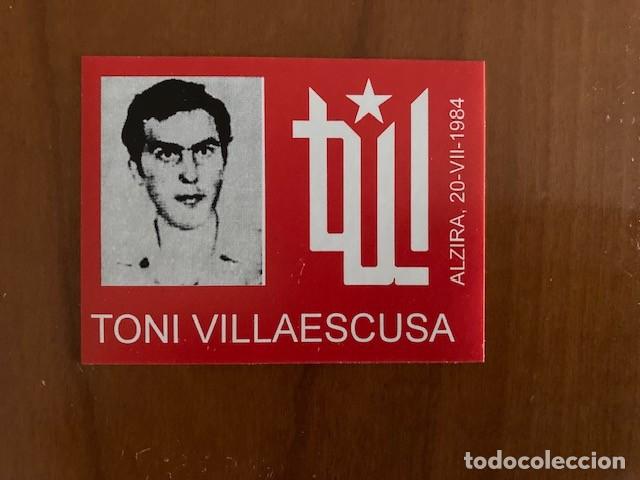 Collection stickers: PEGATINA TONI VILLAESCUSA TERRA LLIURE