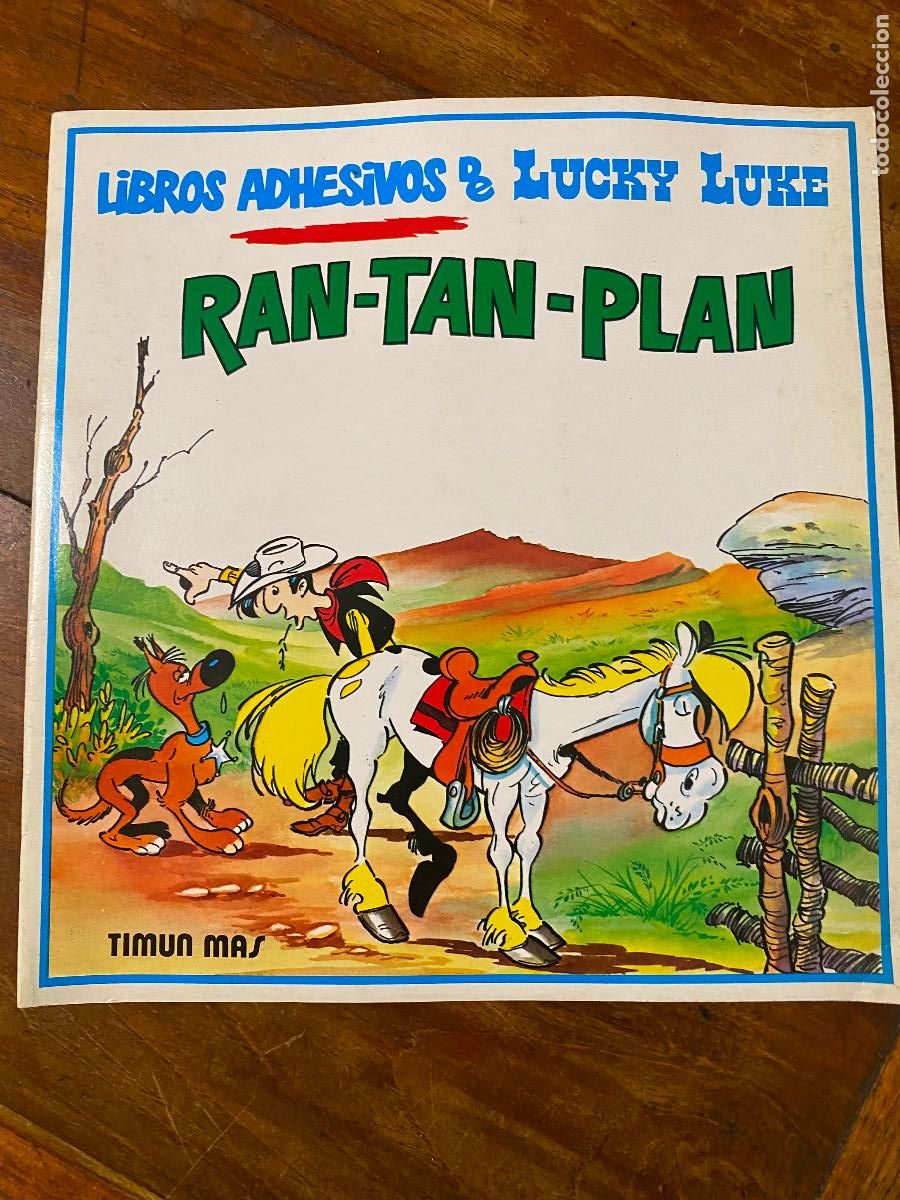 Pegatinas de colecci&oacute;n: RAN-TAN-PLAN - LIBROS ADHESIVOS DE LUCKY LUKE