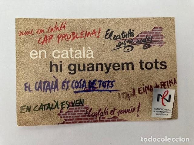 Pegatinas de colecci&oacute;n: PEGATINA EN CATAL&Agrave; HI GUANYEM TOTS - NORMALITZACI&Oacute; LING&Uuml;ISTICA