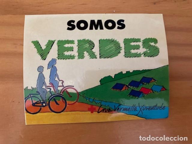 Pegatinas de colecci&oacute;n: PEGATINA SOMOS VERDES CRUZ VERMELLA XUVENTUDE