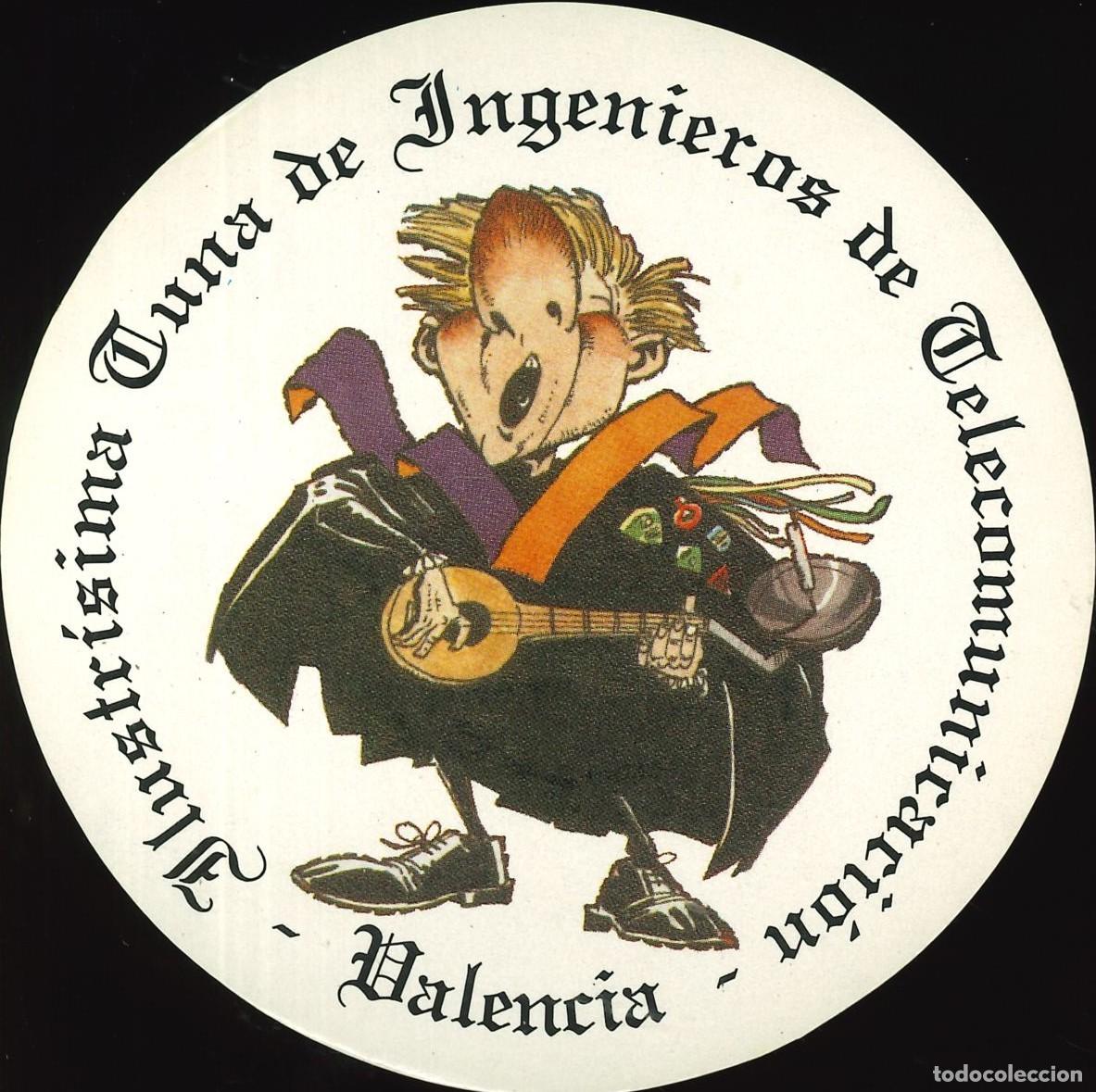 Pegatinas de colecci&oacute;n: PEGATINA - ADHESIVO - MUSICA - ILUSTRISIMA TUNA DE INGENIEROS DE TELECOMUNICACION (VALENCIA)