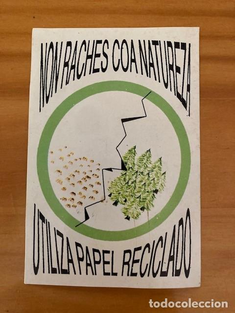 Pegatinas de colecci&oacute;n: PEGATINA NON RACHES COA NATUREZA - UTILIZA PAPEL RECICLADO