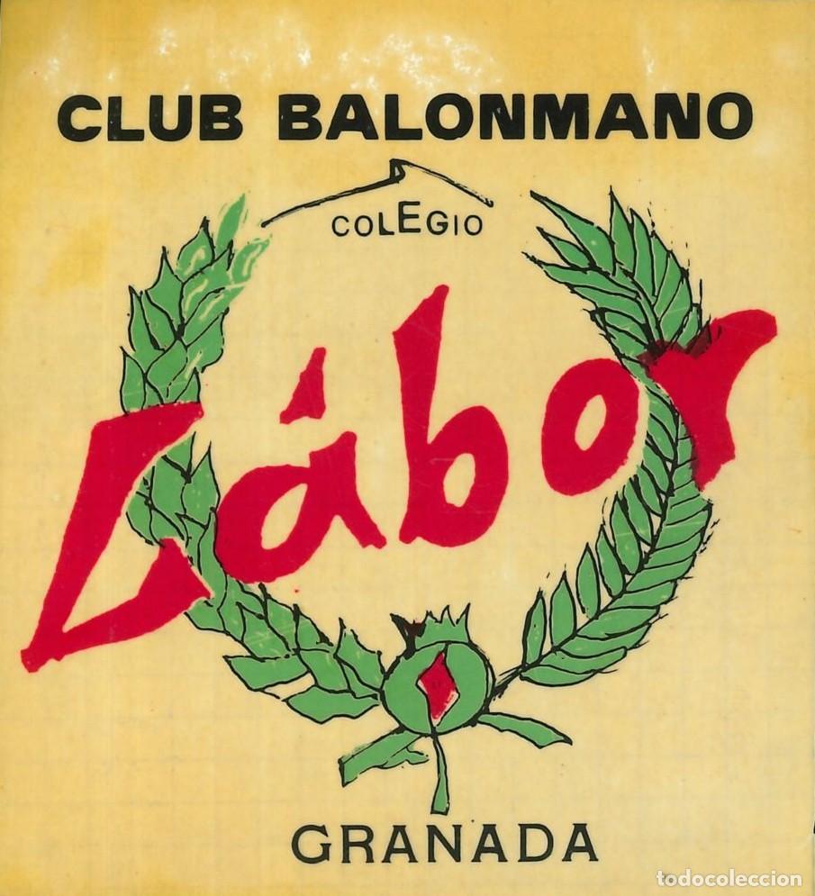 Pegatinas de colecci&oacute;n: PEGATINA - ADHESIVO - CLUB - CLUB BALONMANO - COLEGIO LABOR (GRANADA)