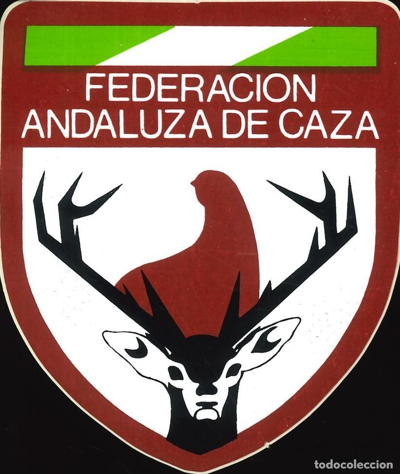 Pegatinas de colecci&oacute;n: PEGATINA - ADHESIVO - FEDERACI&Oacute;N - FEDERACION ANDALUZA DE CAZA