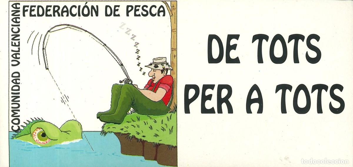 Pegatinas de colecci&oacute;n: PEGATINA - ADHESIVO - FEDERACI&Oacute;N - FEDERACION DE PESCA (COMUNIDAD VALENCIANA) - DE TOTS PER A TOTS