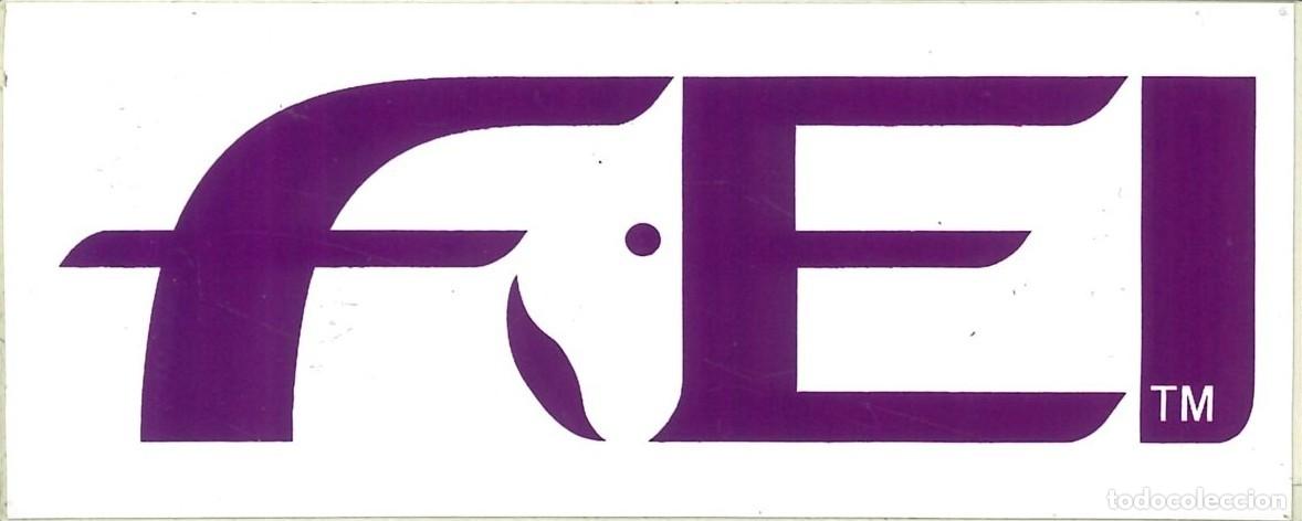 Pegatinas de colecci&oacute;n: PEGATINA - ADHESIVO - FEDERACI&Oacute;N - FEDERACION ECUESTRE INTERNACIONAL - FEI