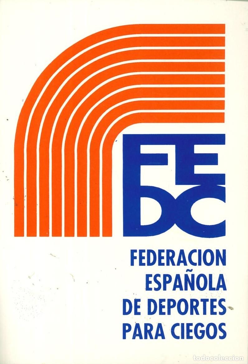 Pegatinas de colecci&oacute;n: PEGATINA - ADHESIVO - FEDERACI&Oacute;N - FEDERACION ESPA&Ntilde;OLA DE DEPORTES PARA CIEGOS - FEDC