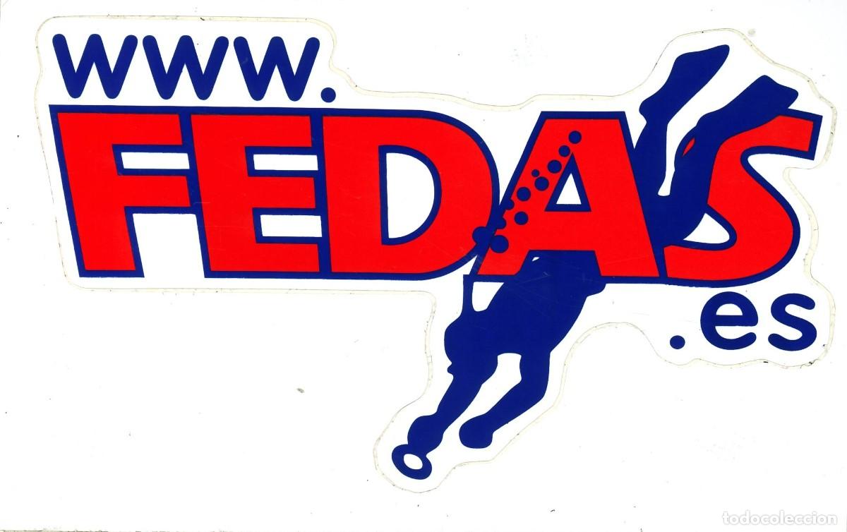 Pegatinas de colecci&oacute;n: PEGATINA - ADHESIVO - FEDERACI&Oacute;N - FEDERACION ESPA&Ntilde;OLA DE ACTIVIDADES SUBACUATICAS - FEDAS (18x11'5)