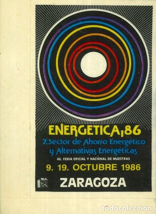 Pegatinas de colecci&oacute;n: PEGATINA - ADHESIVO - FERIA - FERIA MUESTRAS ZARAGOZA - 9-19/10/1986