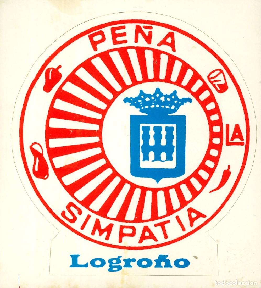 Pegatinas de colecci&oacute;n: PEGATINA - ADHESIVO - PE&Ntilde;A - PE&Ntilde;A LA SIMPATIA (LOGRO&Ntilde;O)