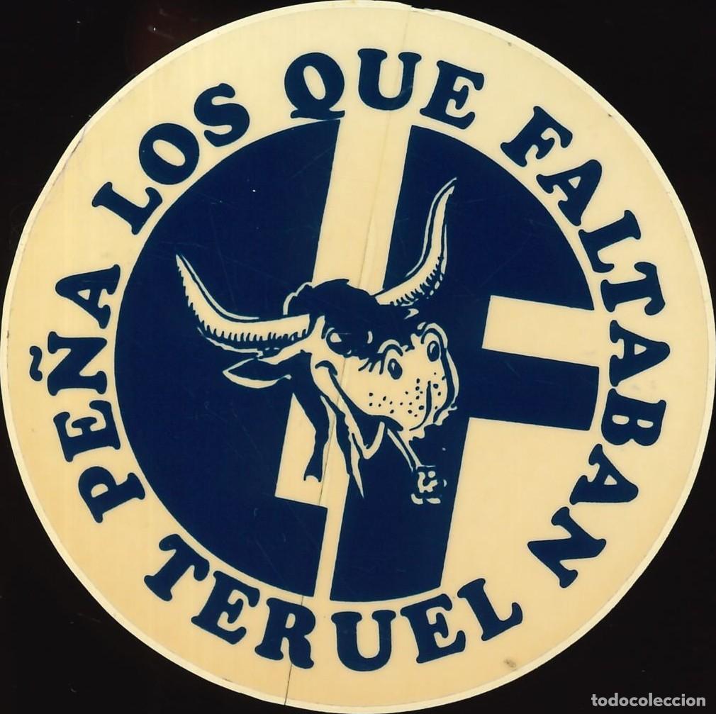Pegatinas de colecci&oacute;n: PEGATINA - ADHESIVO - PE&Ntilde;A - PE&Ntilde;A LOS QUE FALTABAN (TERUEL)