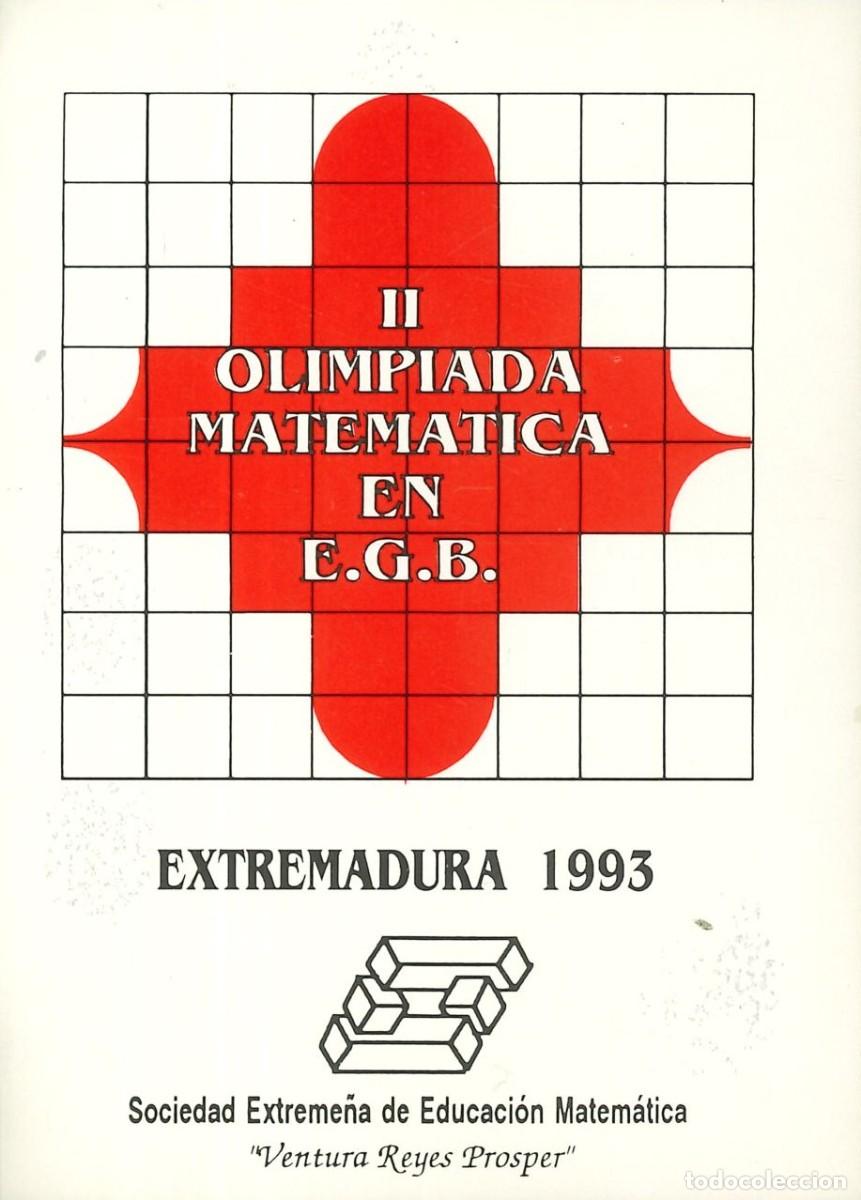 Pegatinas de colecci&oacute;n: PEGATINA - ADHESIVO - SOCIEDAD - SOCIEDAD EXTREME&Ntilde;A DE EDUCACION MATEMATICA - II OLIMPIADA EGB 1993