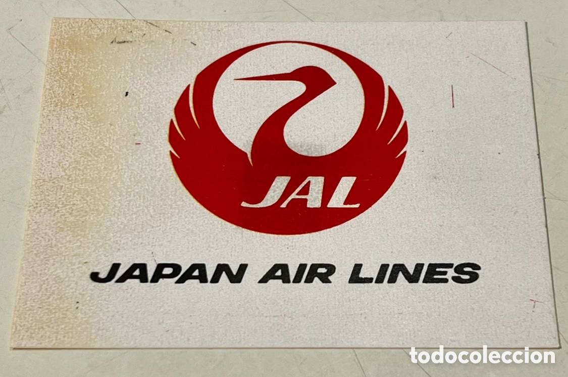 Pegatinas de colecci&oacute;n: Pegatina. JAL. Japan AIR Lines. A&ntilde;os 70.