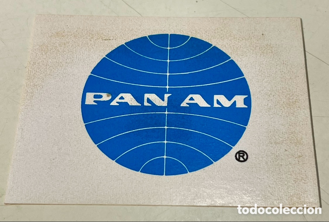 Pegatinas de colecci&oacute;n: Pegatina. PAN AM. Aerol&iacute;nea Americana. A&ntilde;os 70.