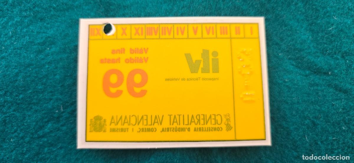 Pegatinas de colecci&oacute;n: ADHESIVO - PEGATINA - STICKER ITV 1999 - GENERALITAT VALENCIANA