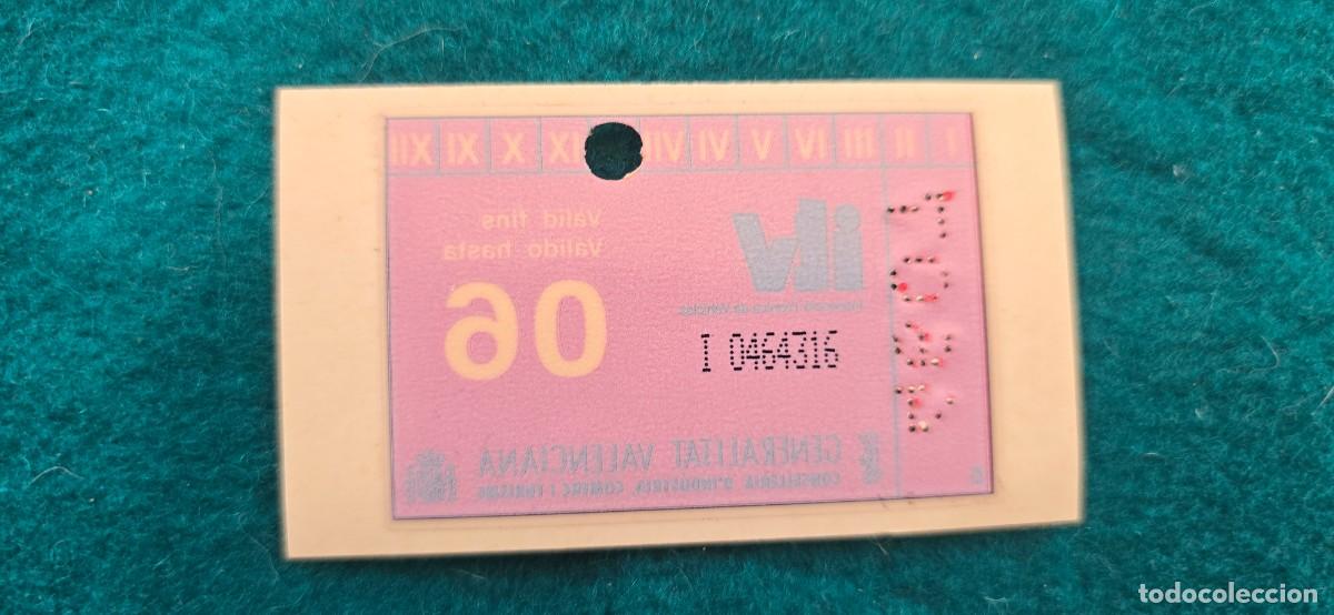 Pegatinas de colecci&oacute;n: ADHESIVO - PEGATINA - STICKER ITV 2006 - GENERALITAT VALENCIANA
