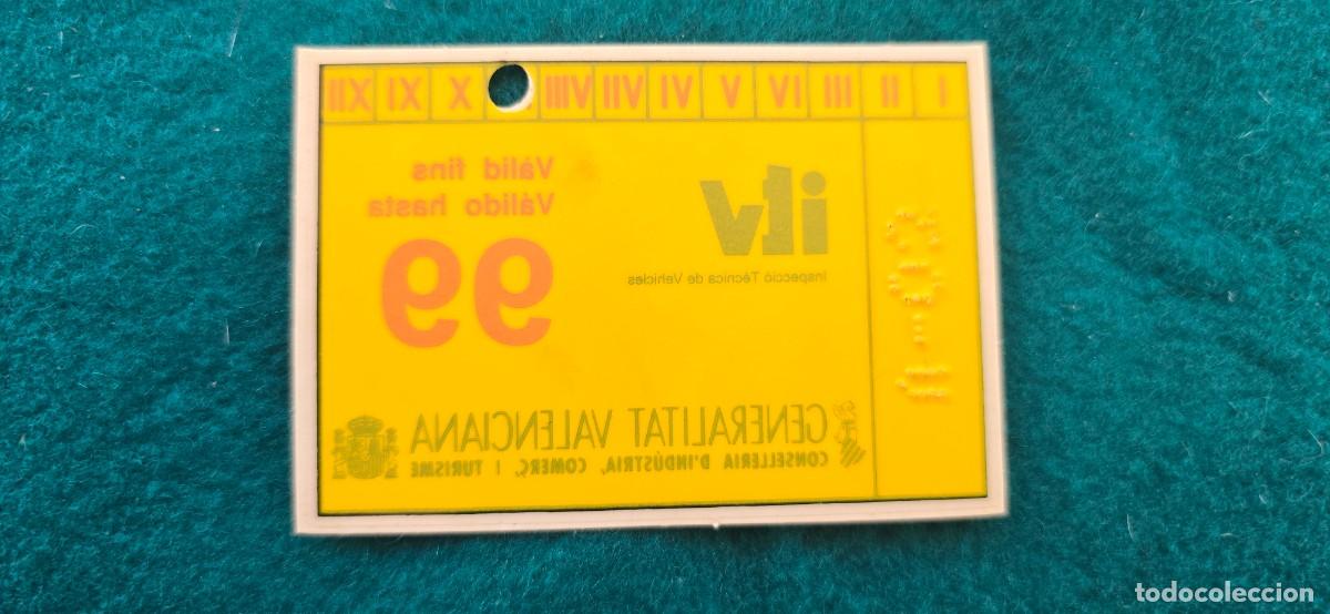 Pegatinas de colecci&oacute;n: ADHESIVO - PEGATINA - STICKER ITV 1999 - GENERALITAT VALENCIANA
