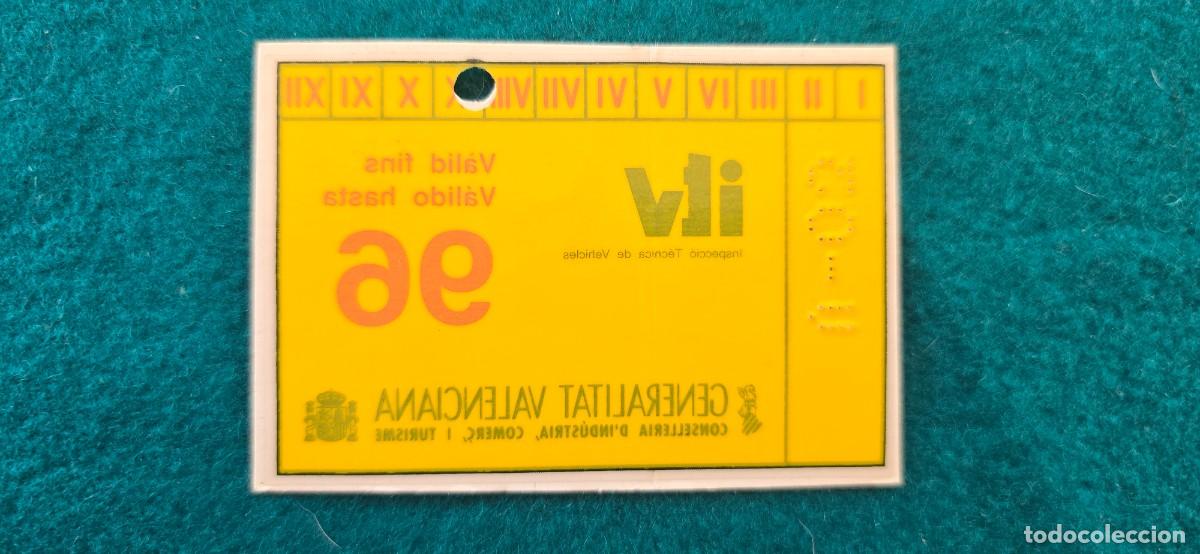 Pegatinas de colecci&oacute;n: ADHESIVO - PEGATINA - STICKER ITV 1996 - GENERALITAT VALENCIANA