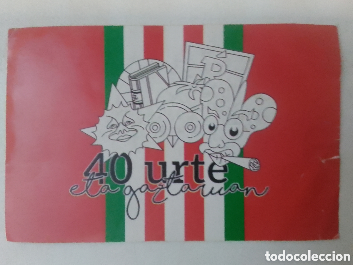 Pegatinas de colecci&oacute;n: Pegatina 40 urte eta gaztaruan.