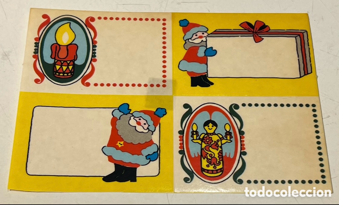 Pegatinas de colecci&oacute;n: Pegatina. Para felicitaci&oacute;n de Navidad. A&ntilde;os 80.