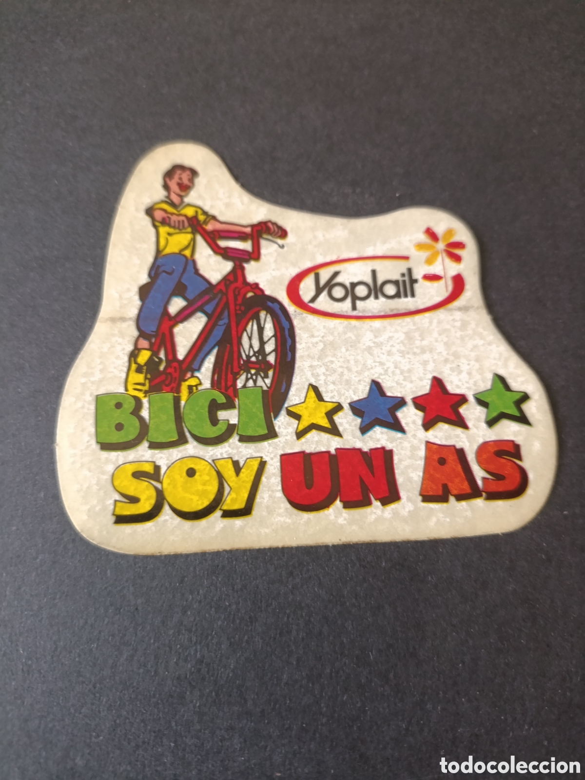 Pegatinas de colecci&oacute;n: BICI SOY UN AS [ PEGATINA A&Ntilde;OS 80 NUEVA YOPLAIT ]