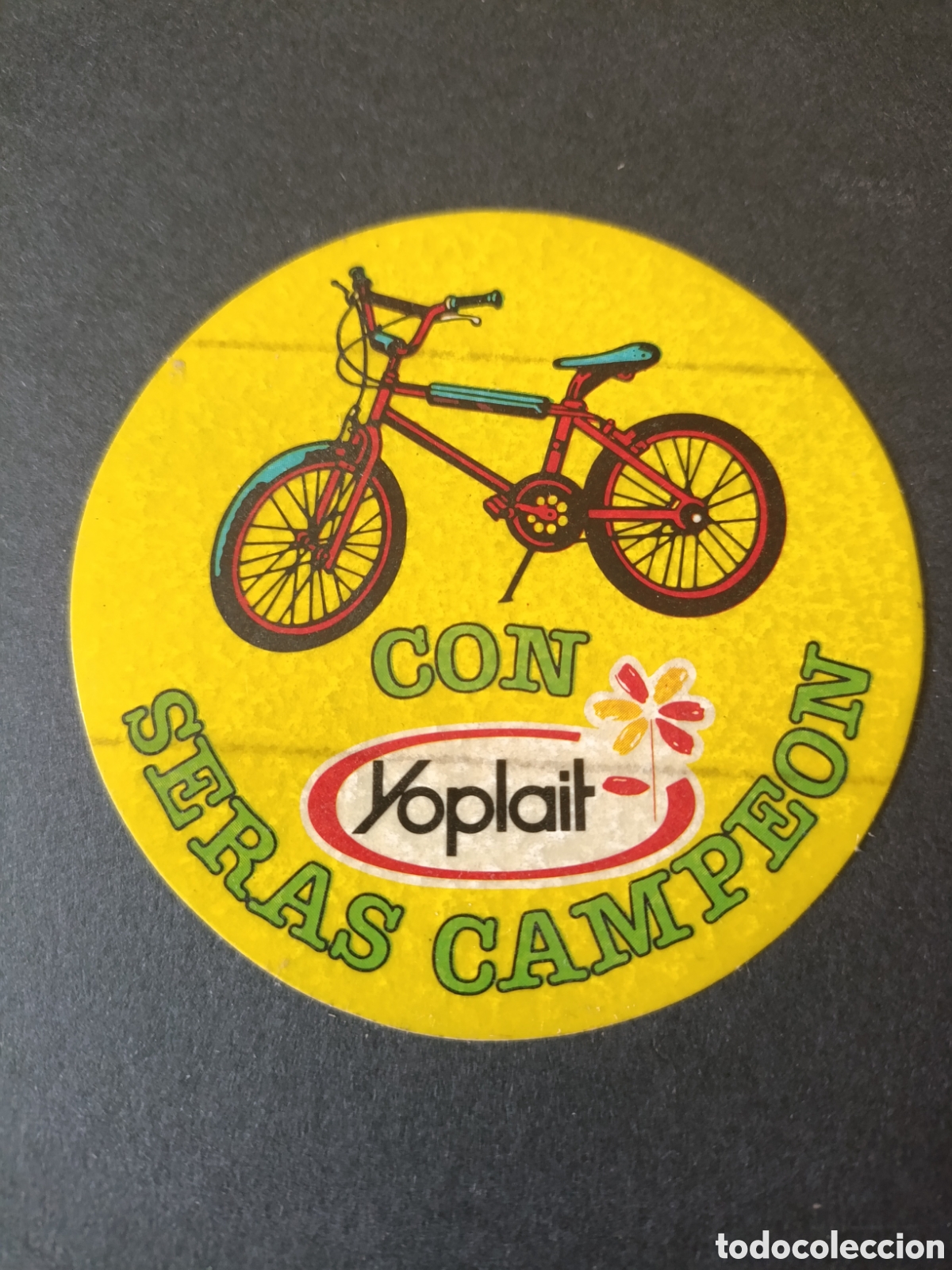 Pegatinas de colecci&oacute;n: CON SERAS CAMPE&Oacute;N [ PEGATINA A&Ntilde;OS 80 NUEVA YOPLAIT ]