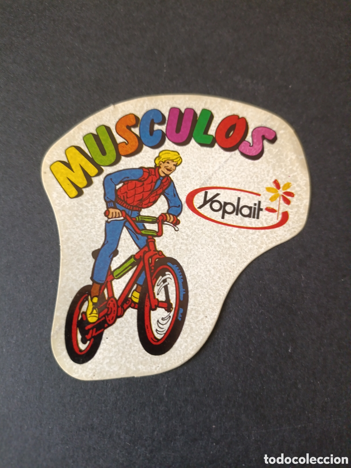 Pegatinas de colecci&oacute;n: M&Uacute;SCULOS [ PEGATINA A&Ntilde;OS 80 NUEVA YOPLAIT ]
